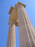 ancient columns of Greek temple