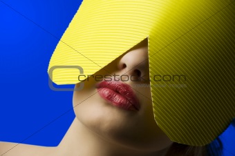 yellow paper mask