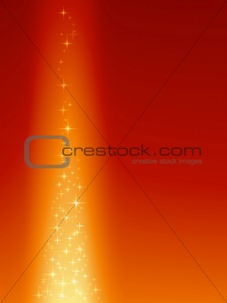 Festive red orange background with magical stars