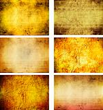 collection of grunge background textures
