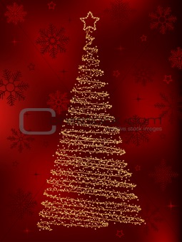 Decorative christmas fir tree