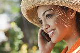 Smiling Young Woman With Cell Phone