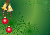 Christmas green vector background