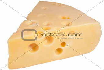 cheese isolated on a white 