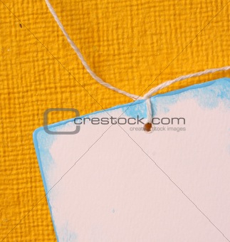 Handmade paper tag