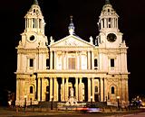 St. Paul's Cathedral London at night