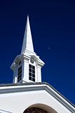 White Church Steeple - Horizontal