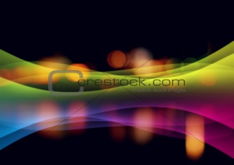 Abstract background with multi-coloured lines