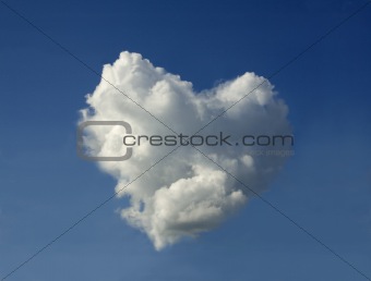 Cloud in the shape of the heart