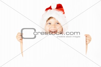 Laughing small santa