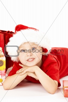 Boy with gifts