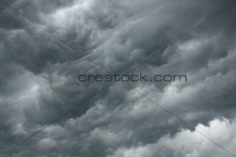 Dramatic stormy sky