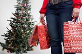 woman with christmas presents 2