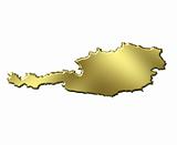 Austria 3d Golden Map