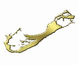 Bermuda 3d Golden Map