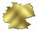 Germany 3d Golden Map