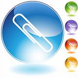 Paperclip Crystal Icon