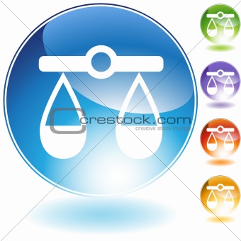 Justice Scale Crystal Icon