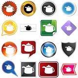 Teapot Variety Icon Set