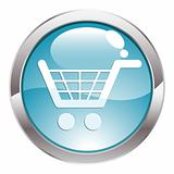 Gloss Button with Shopping cart