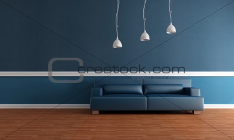 elegant blue interior