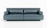 navy blue modern couch