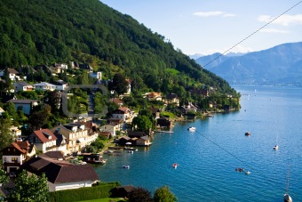 Gmunden city and Traunsee lake (Austria)