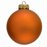 orange christmas ornament . 