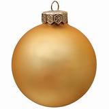 gold  christmas ornament .