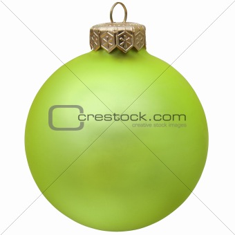green christmas ornament .