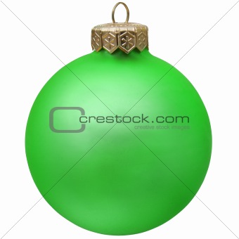 green christmas ornament . 