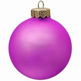 violet  christmas ornament .
