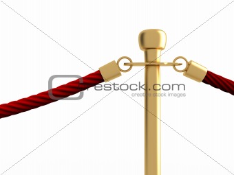 Velvet rope barrier