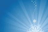 Blue Christmas Snowflake Background