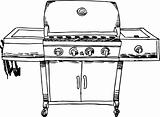 Stainless Steel Barbeque (BBQ) Grill - B&W