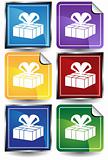Gift Box Sticker Set