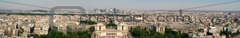 Panorama of Paris from the Eiffel Tower