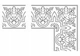 Openwork border vector