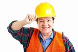 Female Construction Worker Closeup
