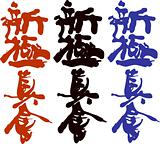 HIEROGLYPH  kanji shinkyokushinkai KARATE