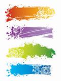 Vector set of color banners