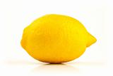 Fresh lemon on white