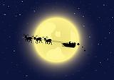 Santa's sleigh in the sky