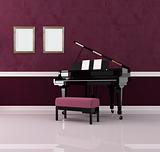 purple music room