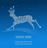 Blue Christmas deer