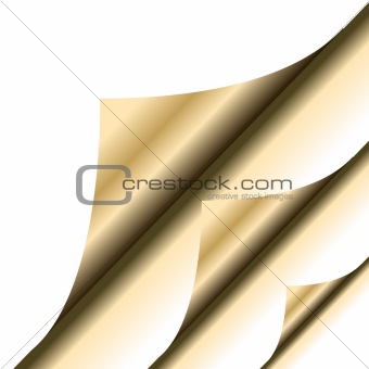 Gold paper corner