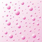 pink bubbles flying