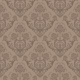 Seamless brown floral wallpaper