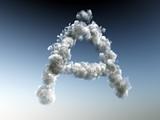 cloudy letter A