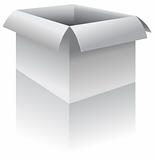 Box, open -  vector illustration